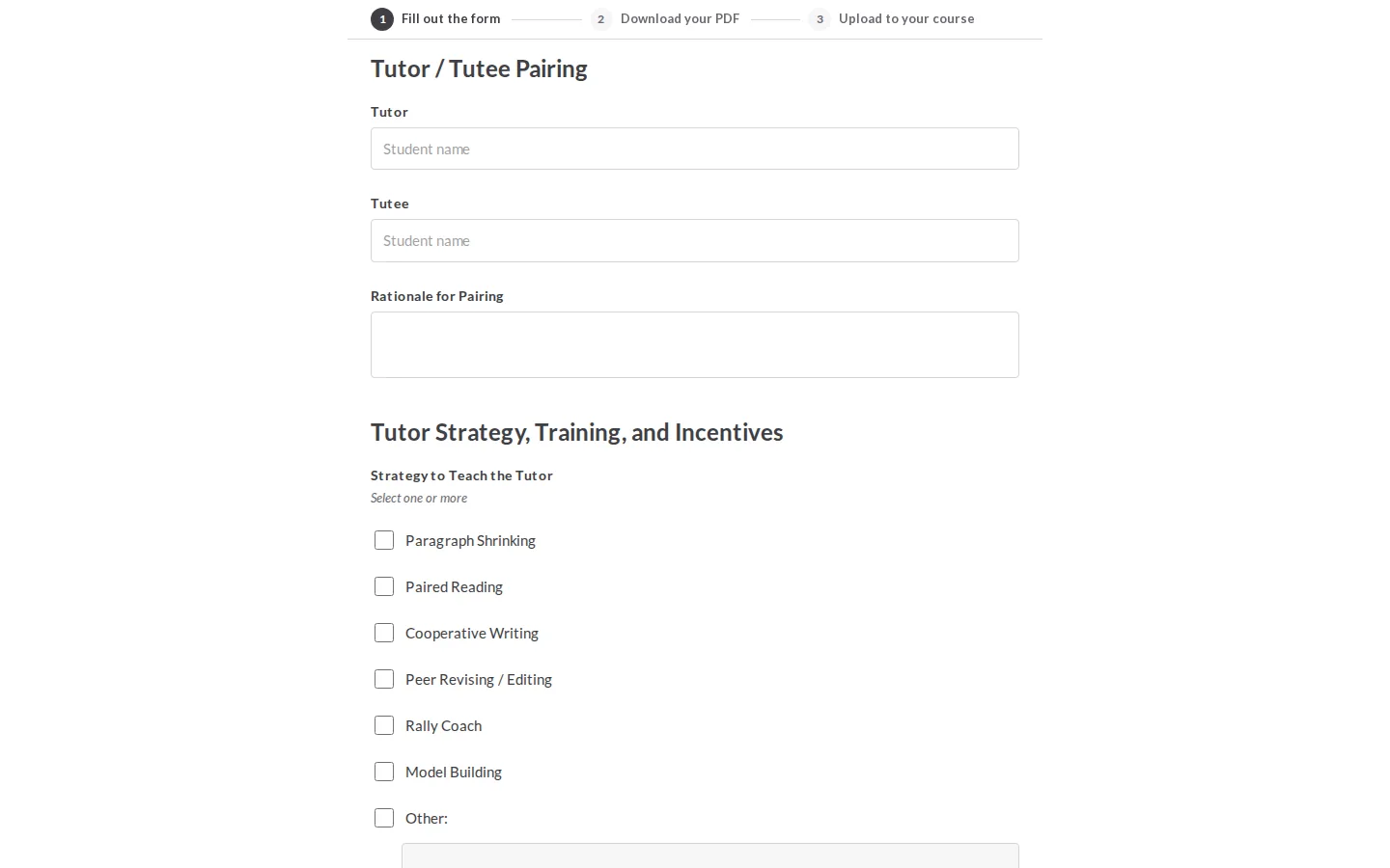 The Welcome back box with Continue where you left off and Start fresh outlined